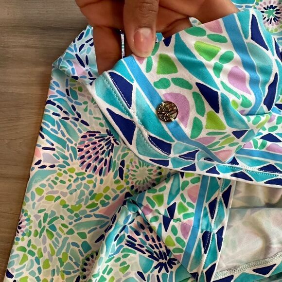 Lilly Pulitzer UPF 50+ Nadine Dress Blue Ibiza Open Water Medium - Picture 7 of 10